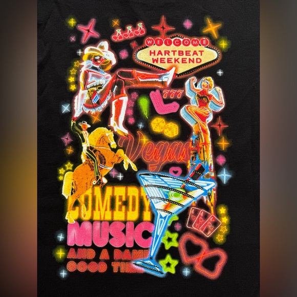 Hartbeat Weekend Event Exclusive Black Graphic T-Shirt Unisex Medium NWOT D-1 - Picture 3 of 5